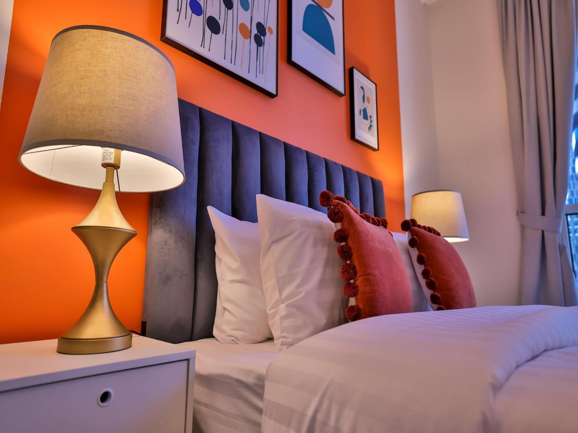 Luxe Apartments Near Dubai Mall Burj Khalifa Pool Gym Parking Экстерьер фото